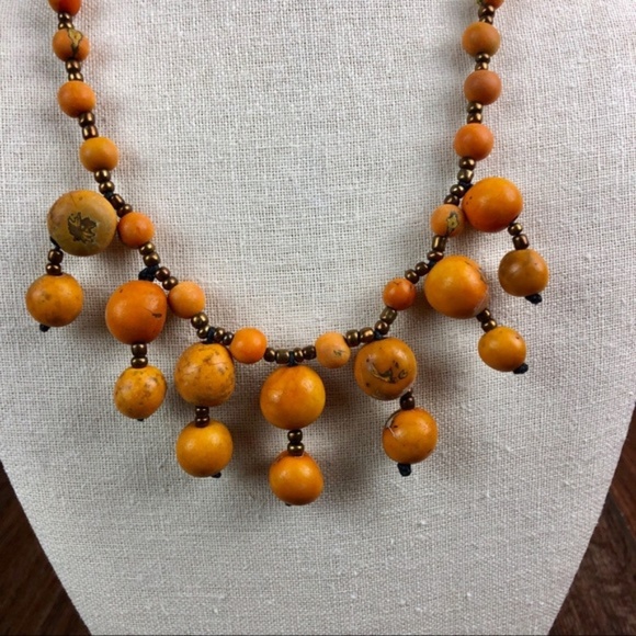 FINAL SALE: Marigold Açaí Chandelier Necklace - Picture 3 of 4